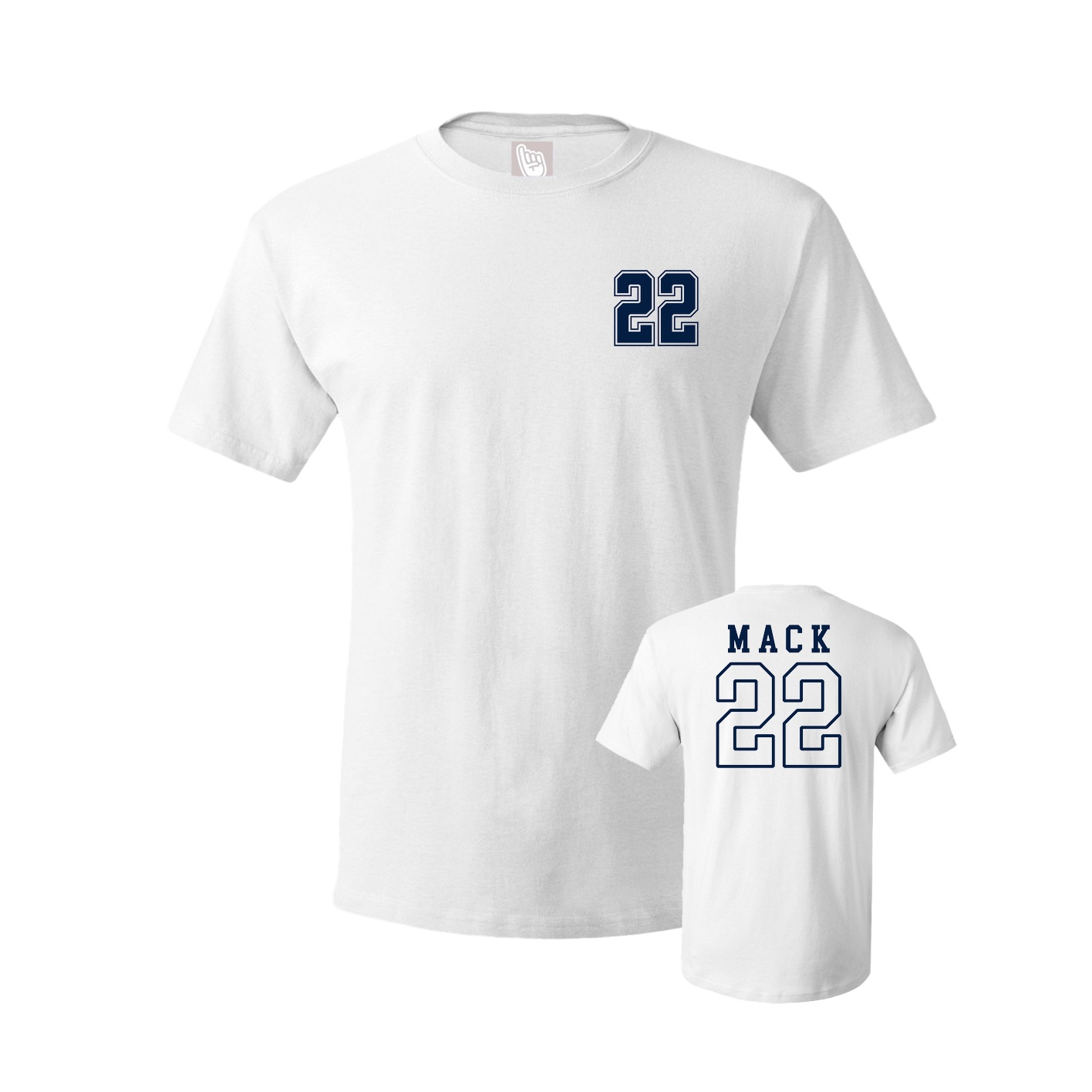 Youth Tee — Chest Back in White
