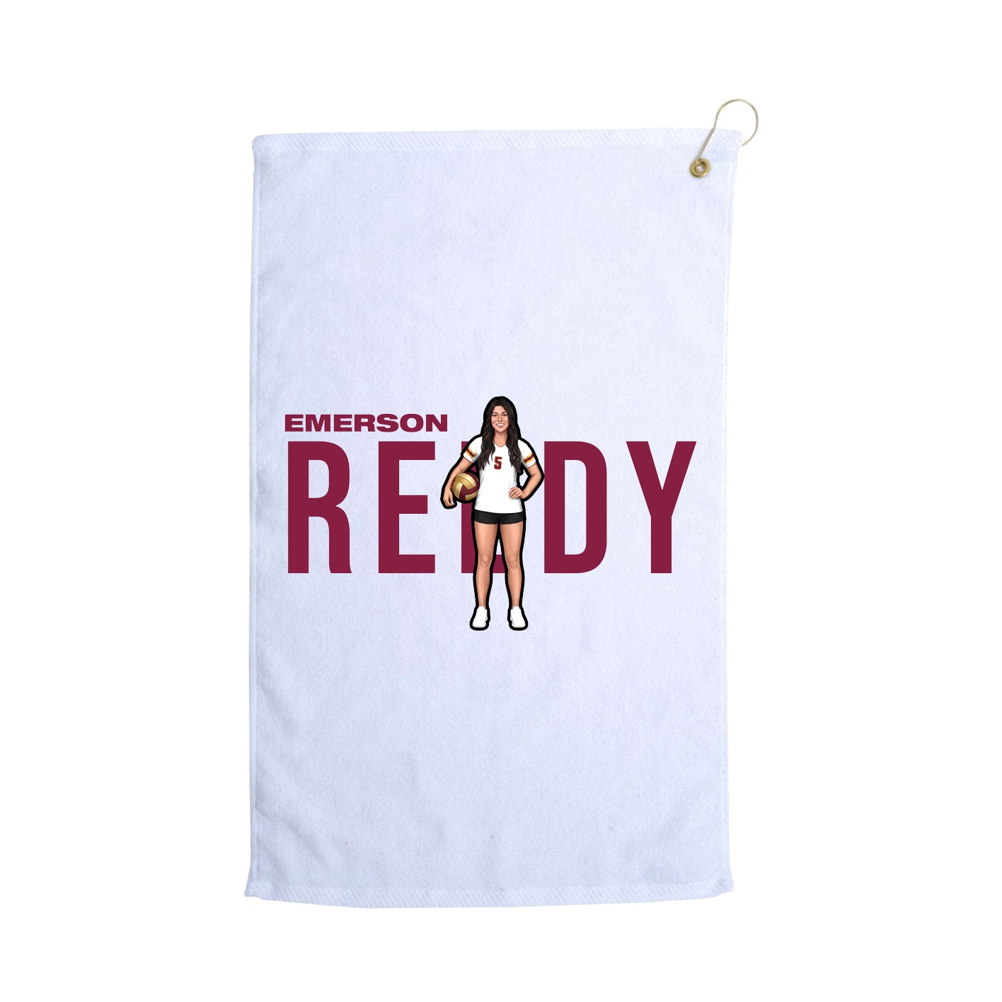 Golf Towel — Player Name in White