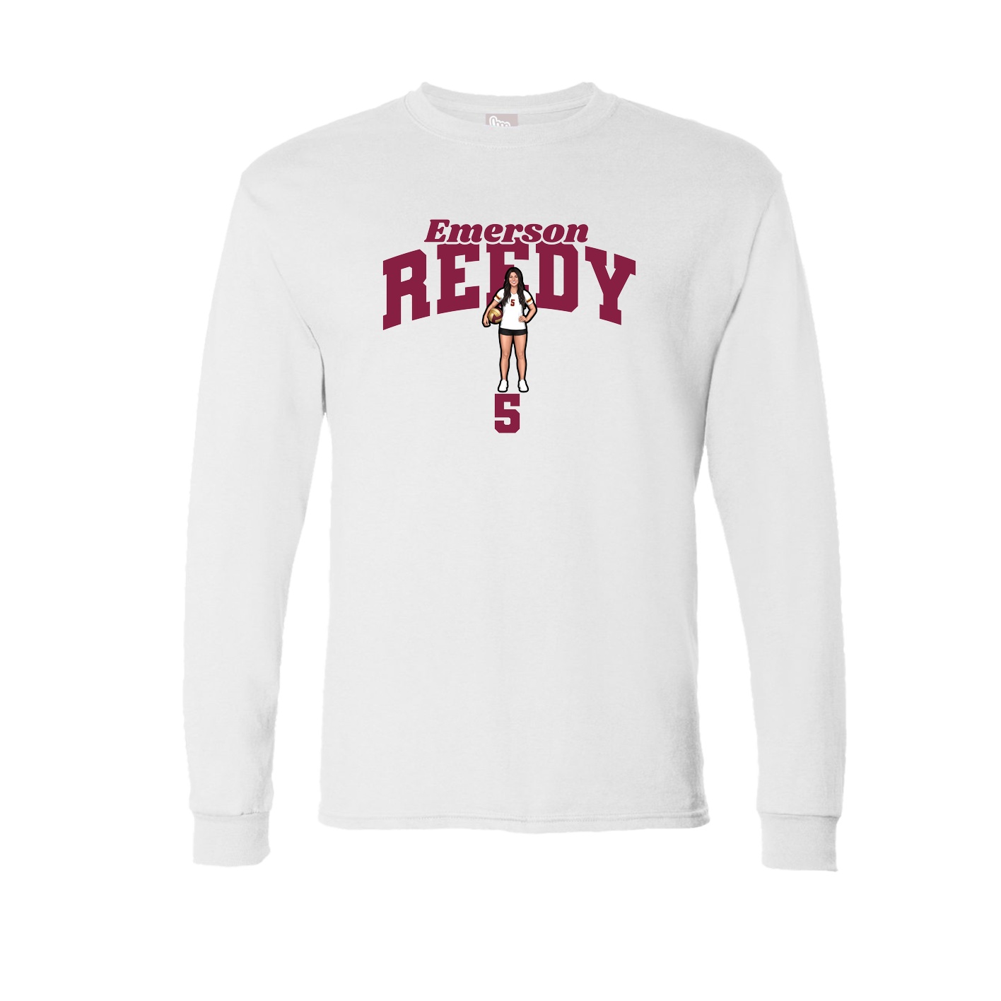 Long Sleeve Tee — Signature Arch in White