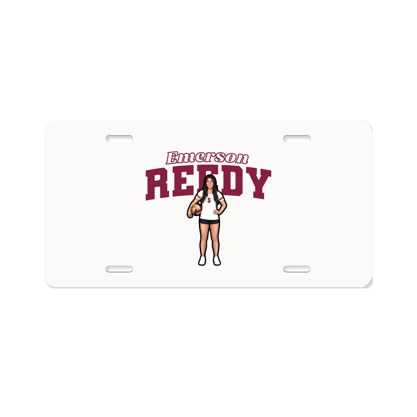 License Plate — Name Arch in Classic