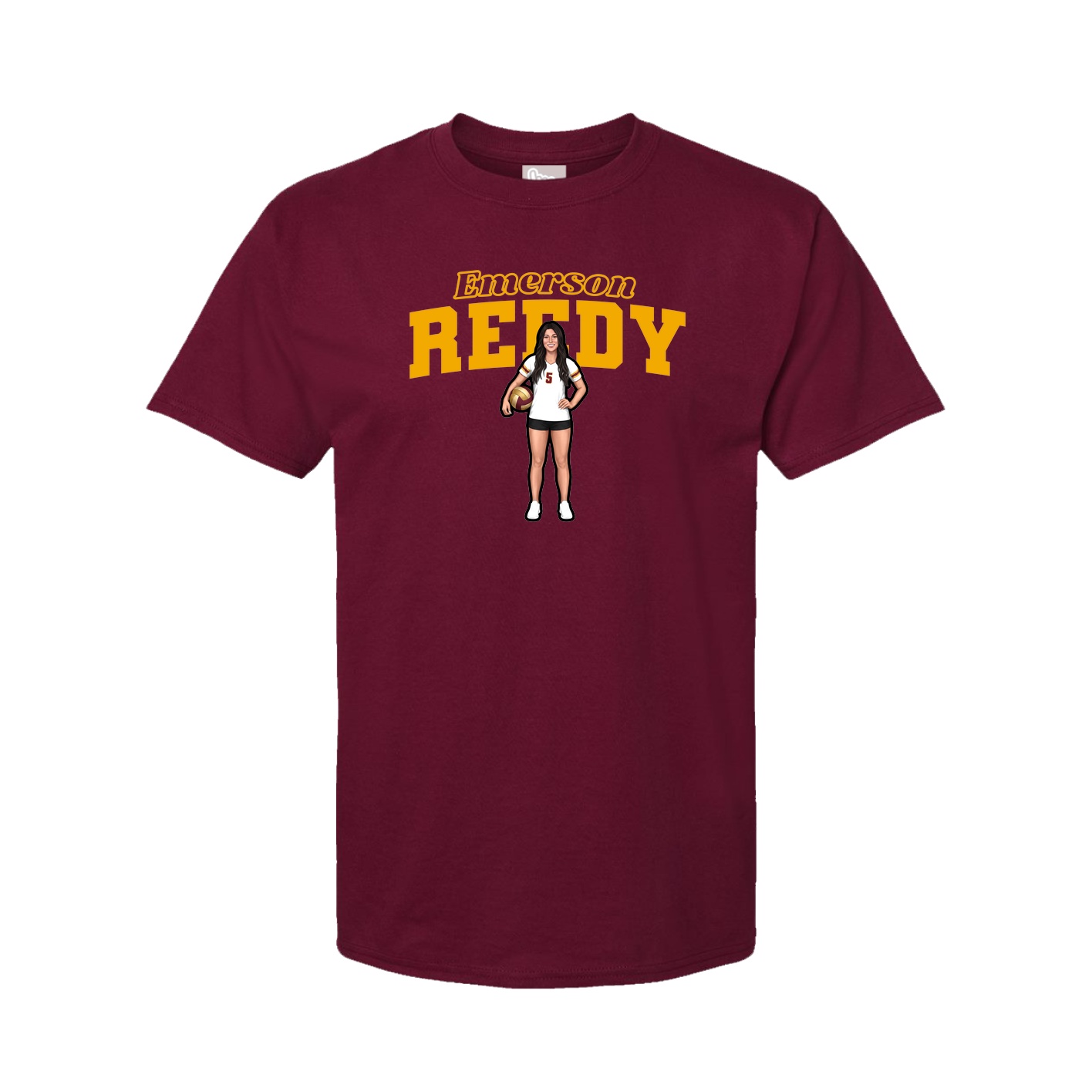 Tee — Name Arch in Cardinal