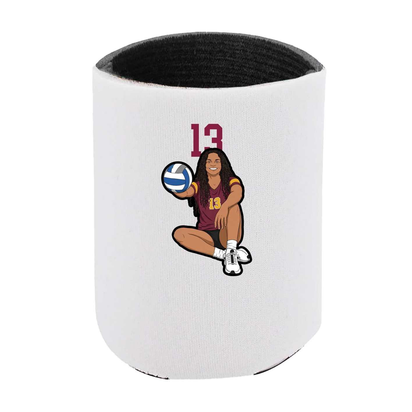Can Holder — Number Top in White