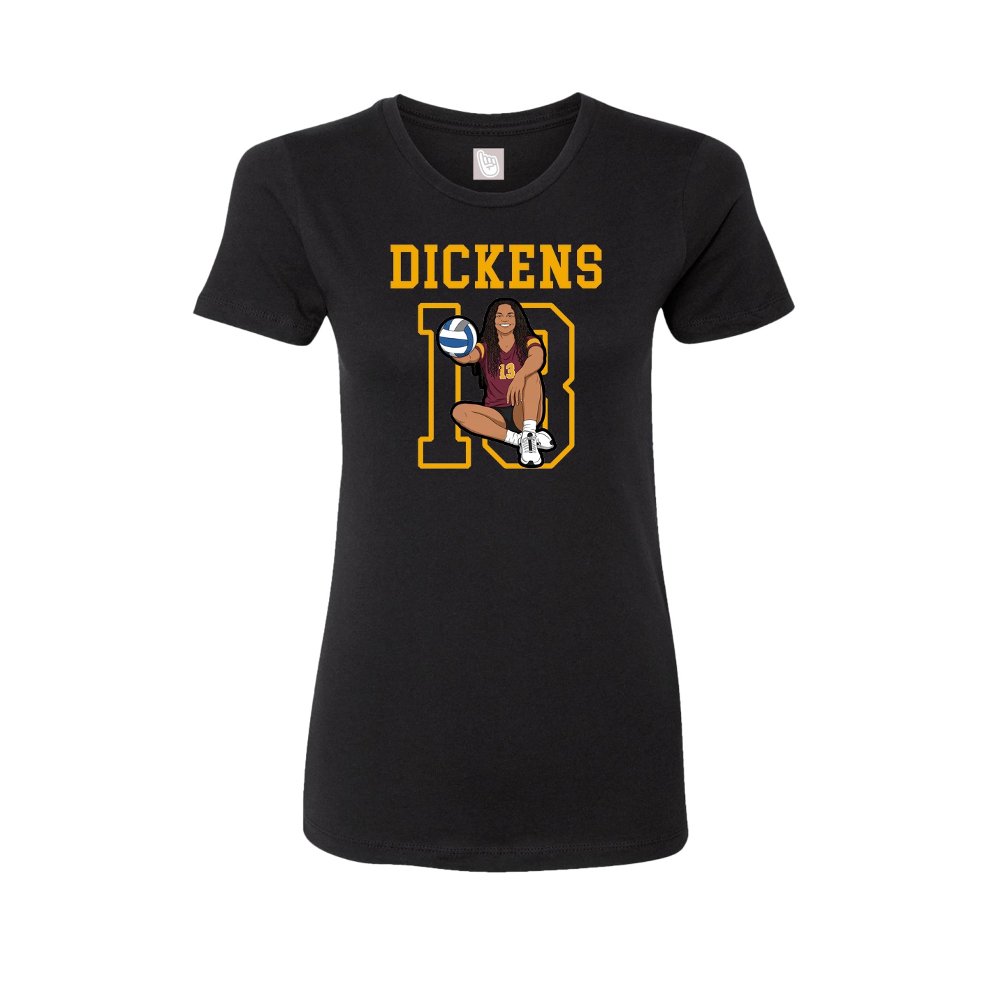 Fitted Women's Tee — Shirsey in Black