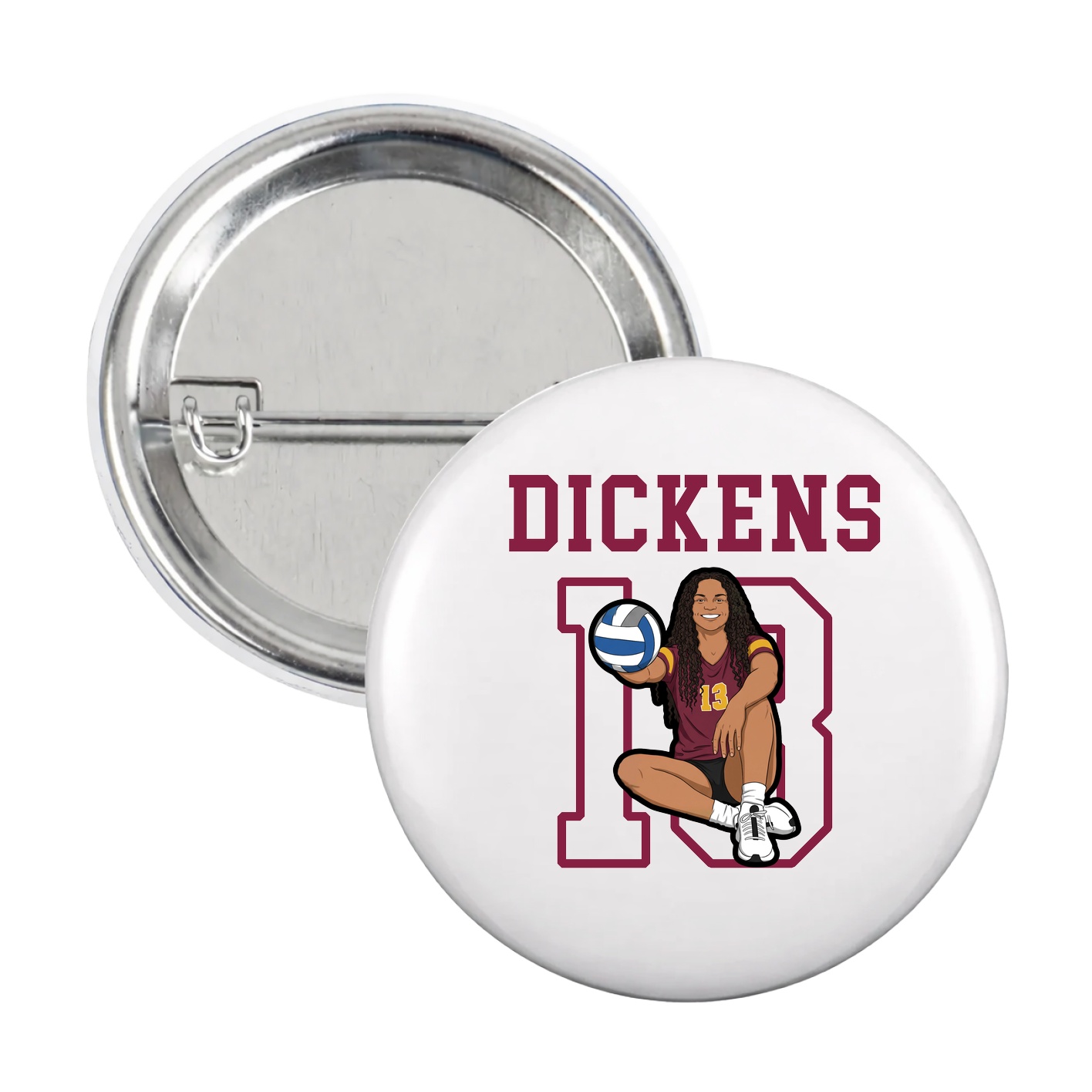 Game Day Button — Shirsey in White