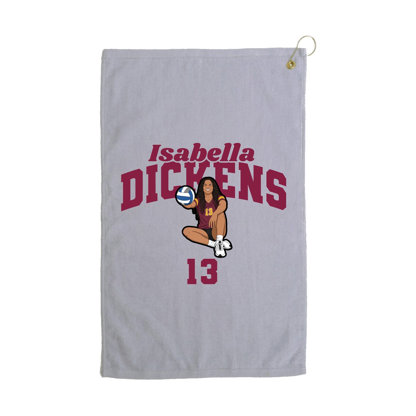 Golf Towel — Signature Arch in Grey