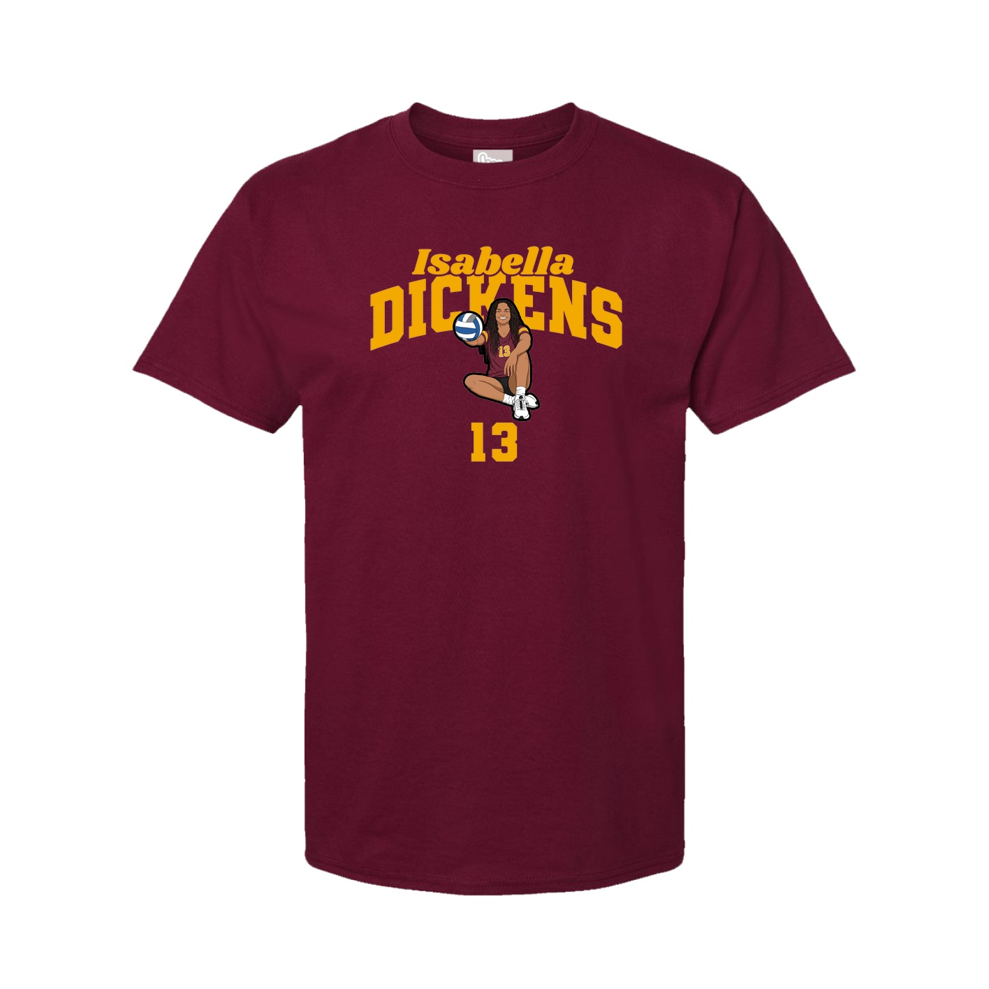 Tee — Signature Arch in Cardinal