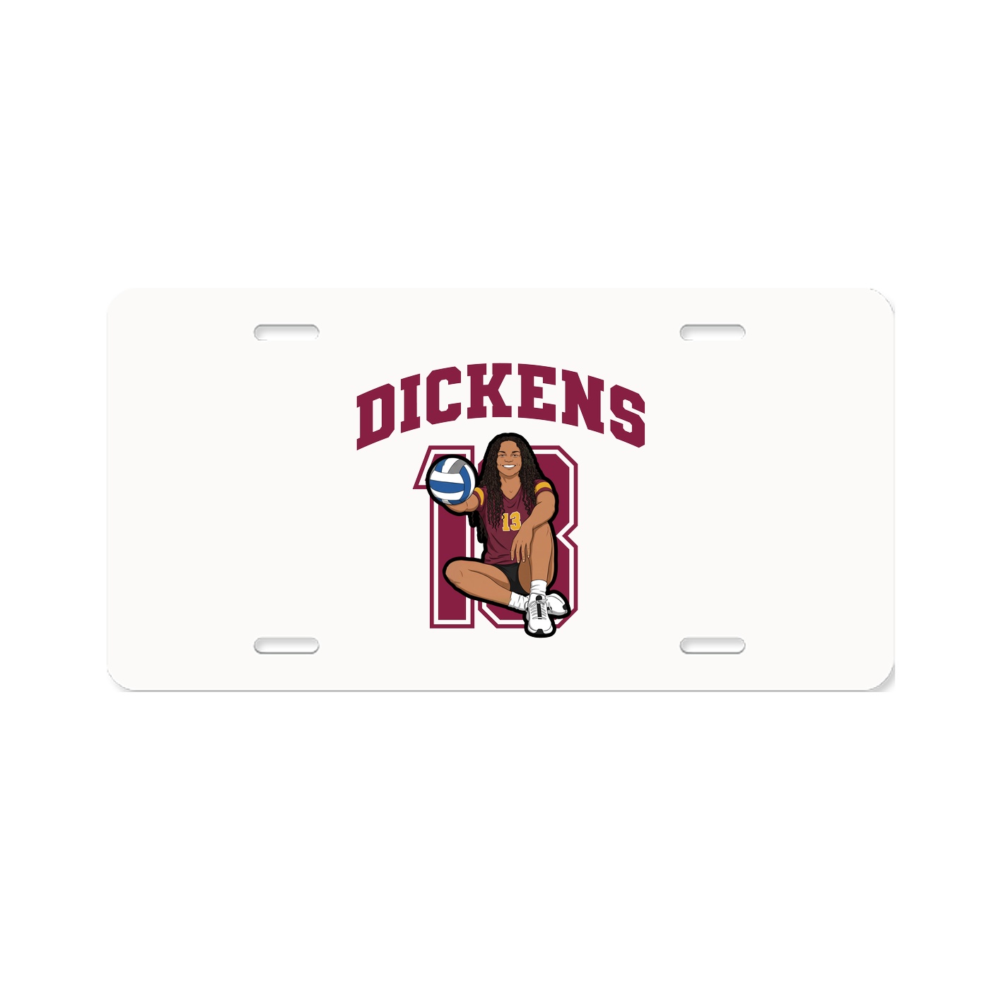 License Plate — Number in Classic