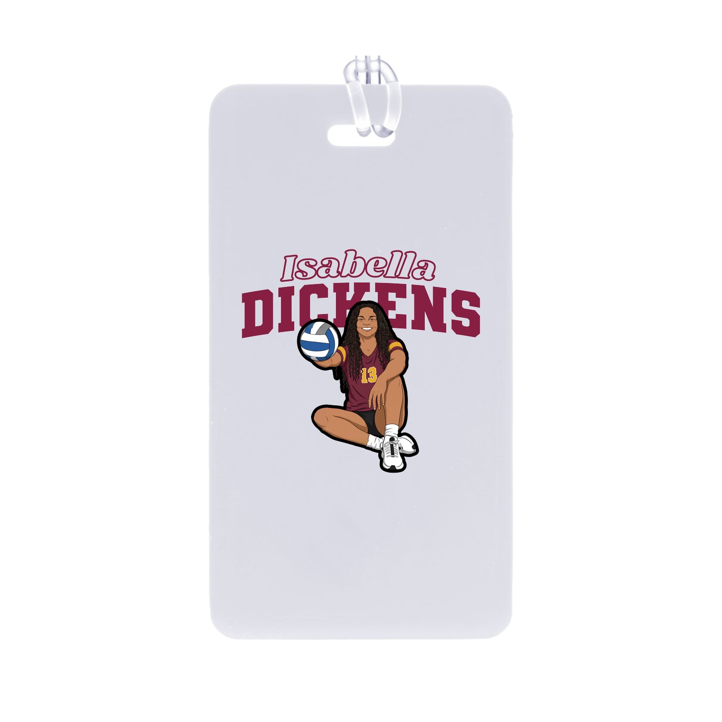 Bag Tag — Name Arch in Classic