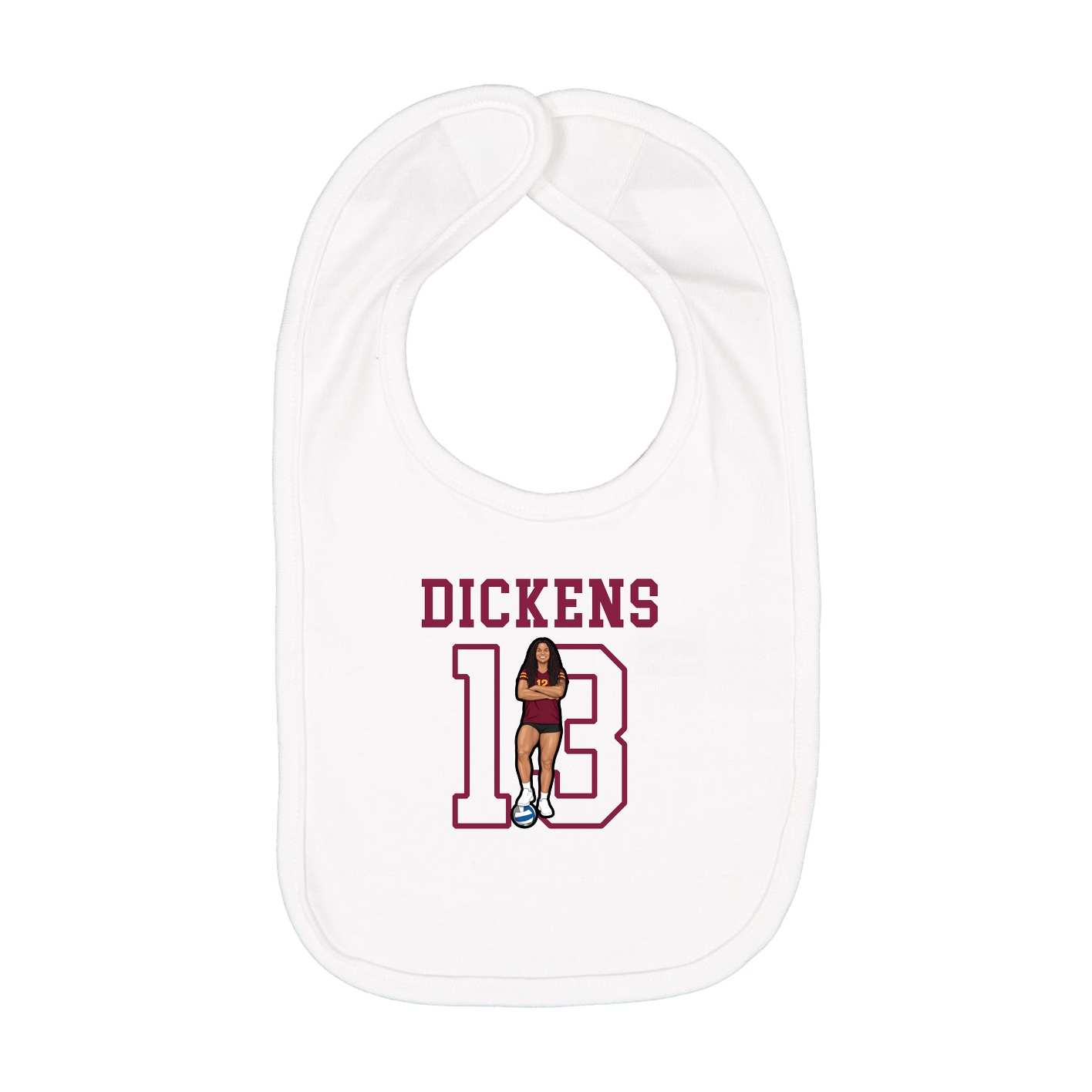 Infant Bib — Shirsey in White