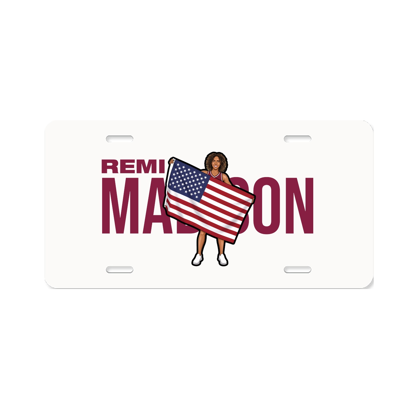 License Plate — Player Name in Classic
