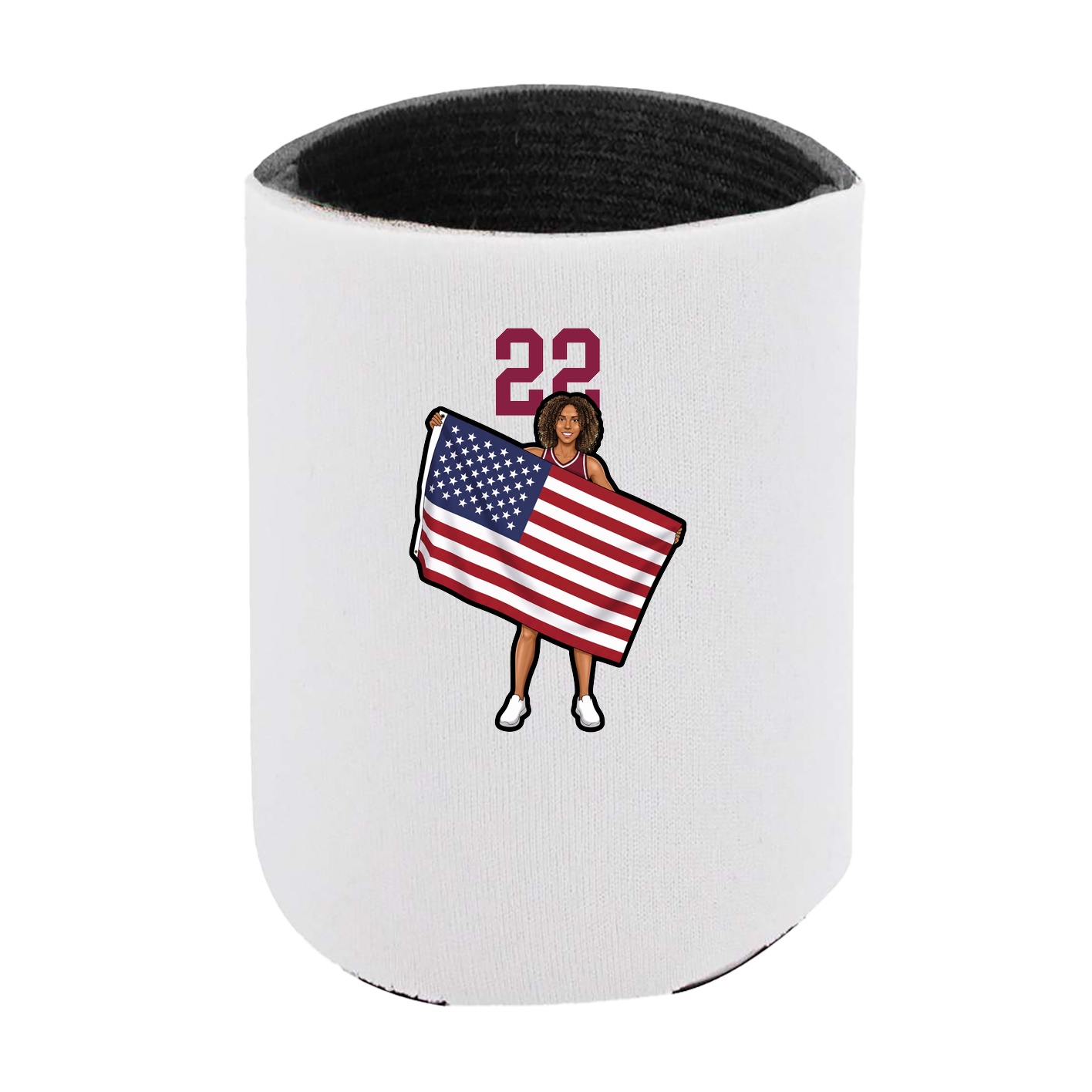 Can Holder — Number Top in White
