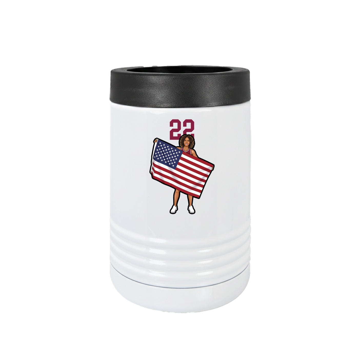 Beverage Holder — Number Top in White