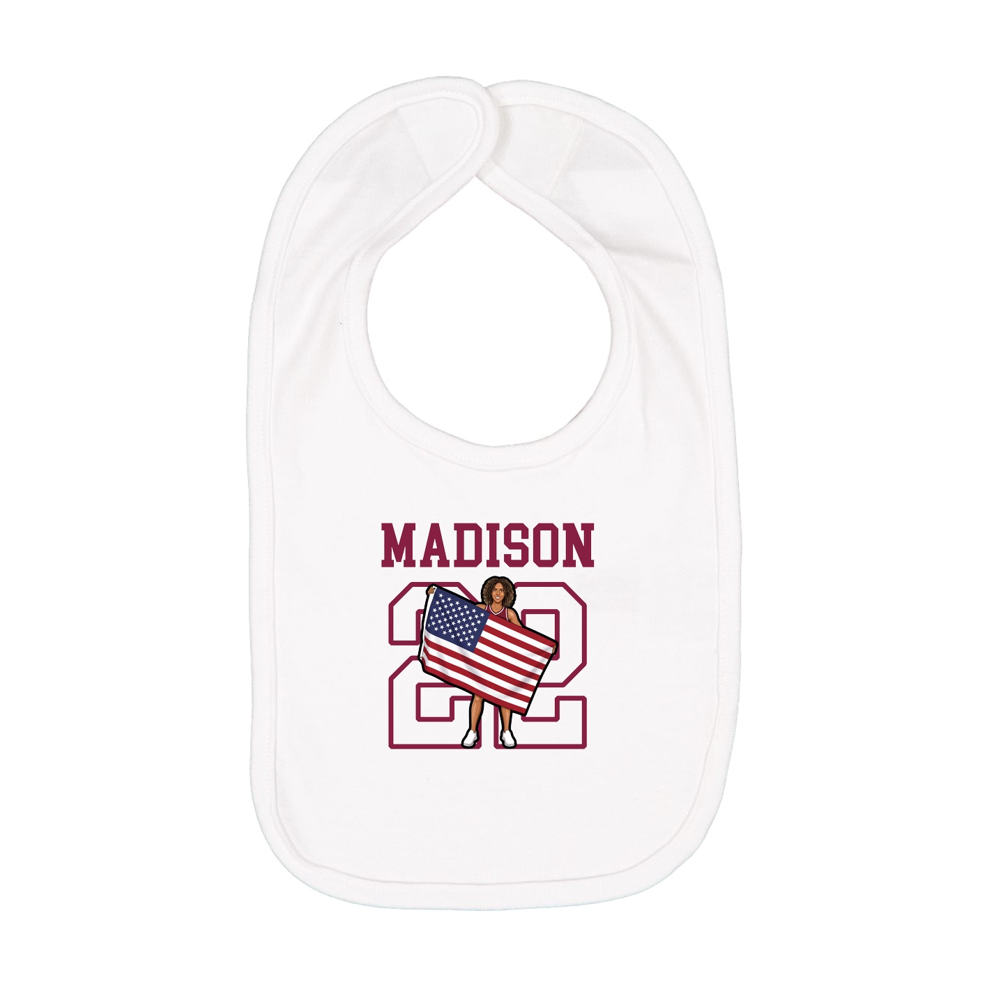 Infant Bib — Shirsey in White