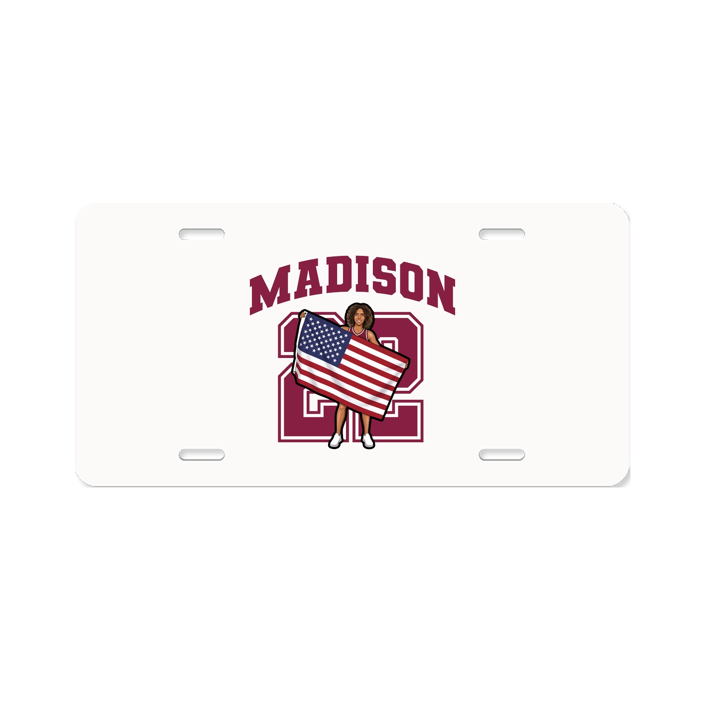 License Plate — Number in Classic