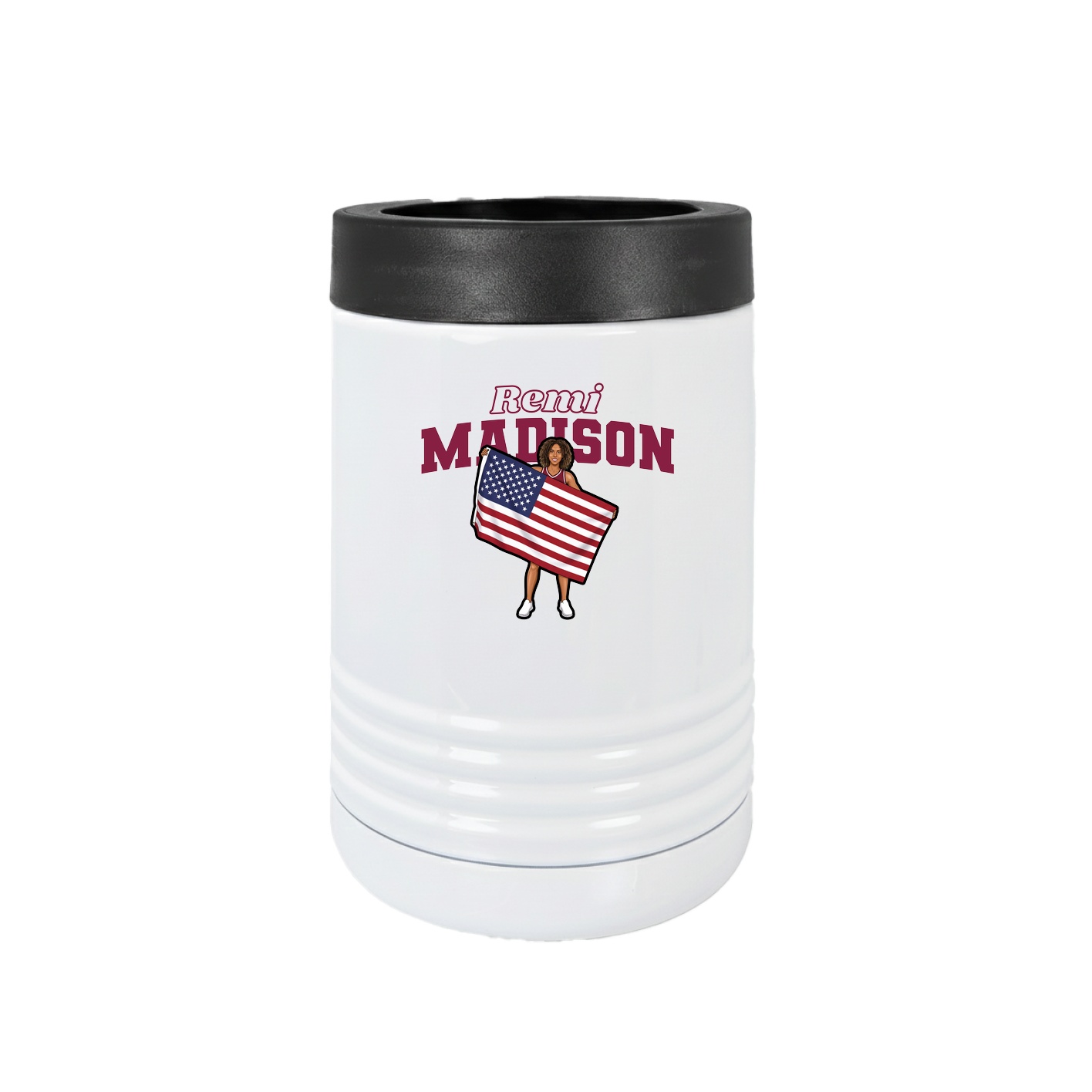 Beverage Holder — Name Arch in White