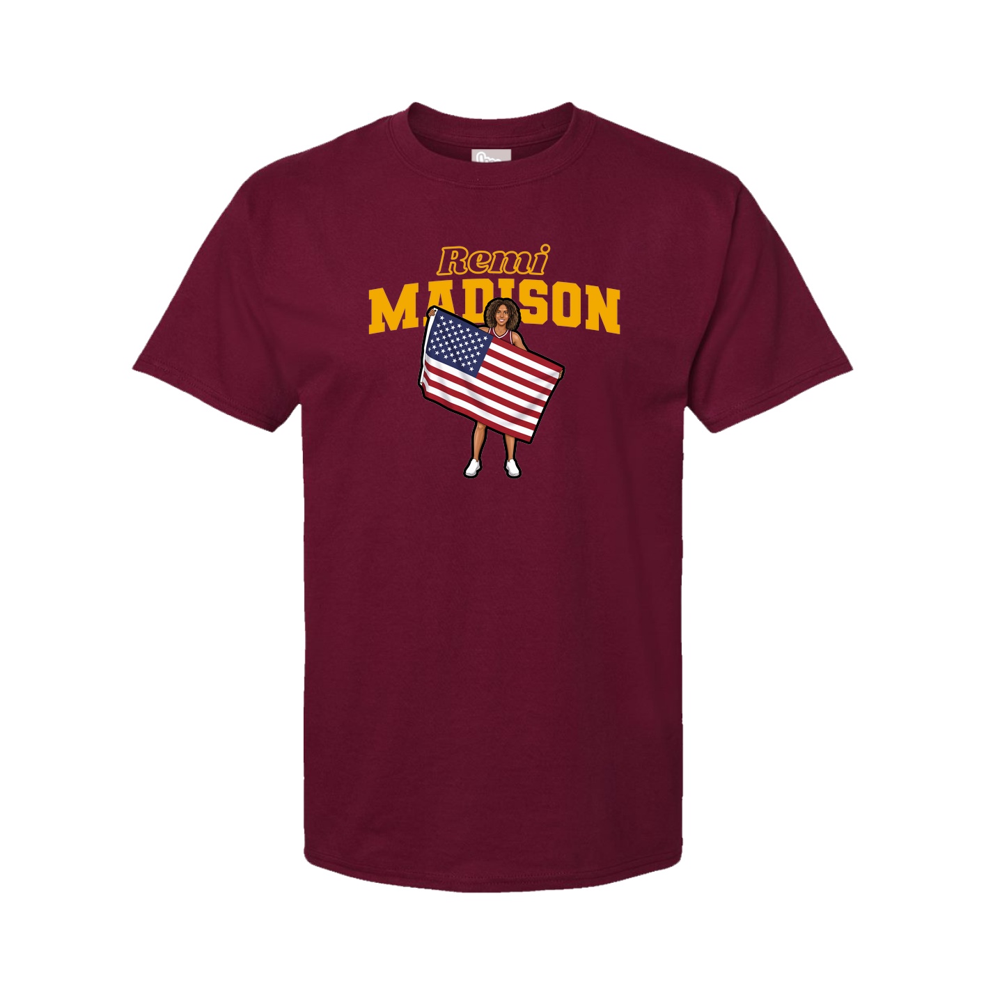Youth Tee — Name Arch in Cardinal