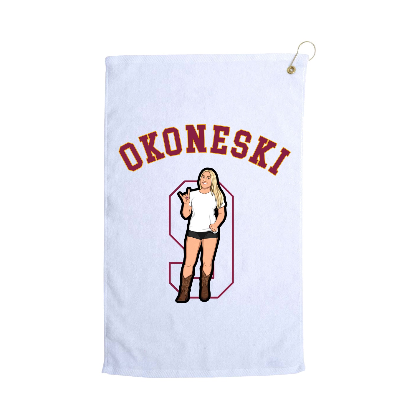 Golf Towel — Shirsey Arch in White