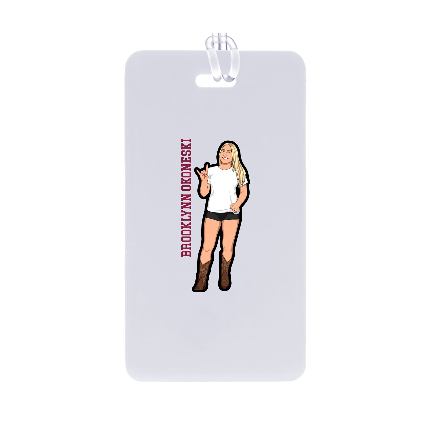 Bag Tag — Name Vertical in Classic