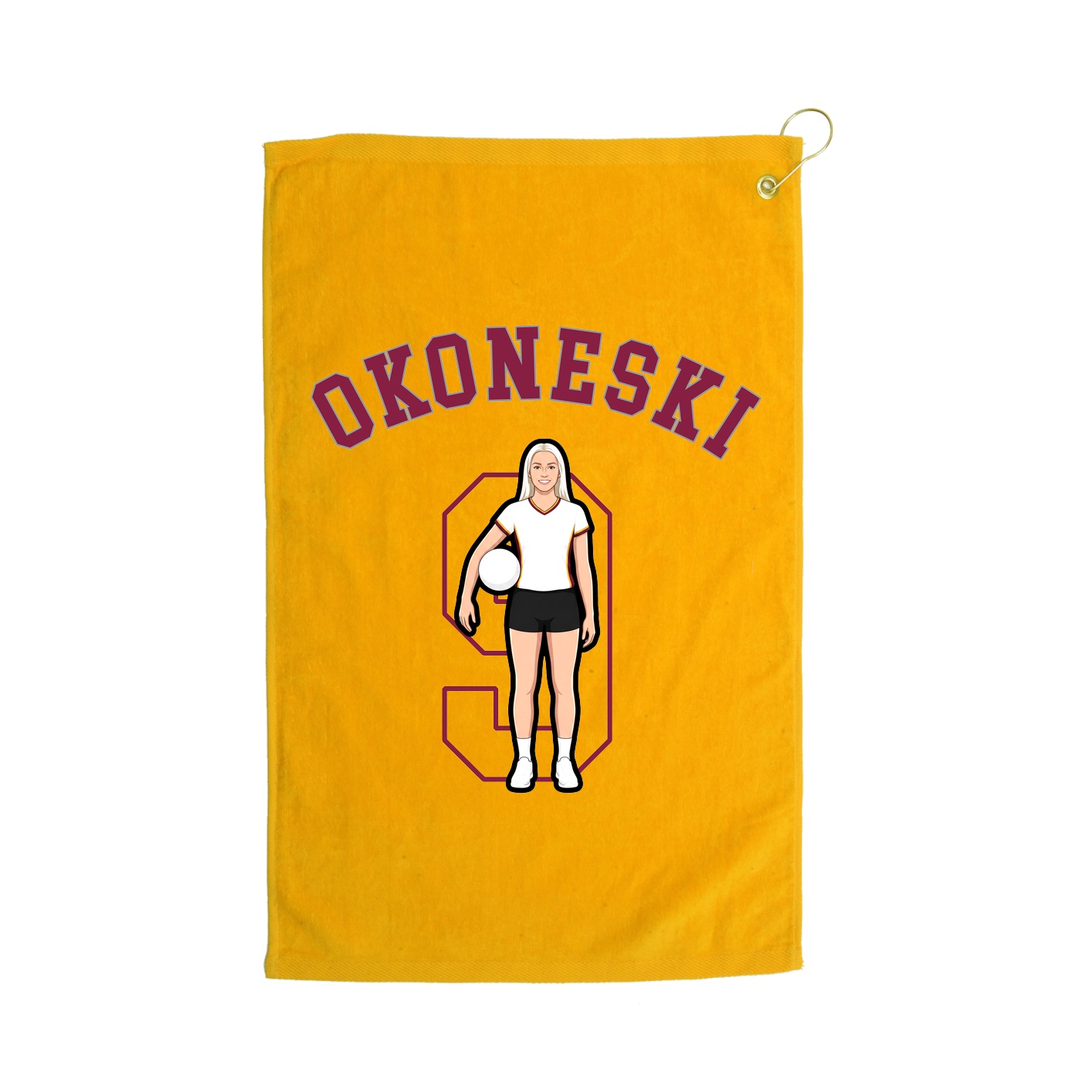 Golf Towel — Shirsey Arch in Gold