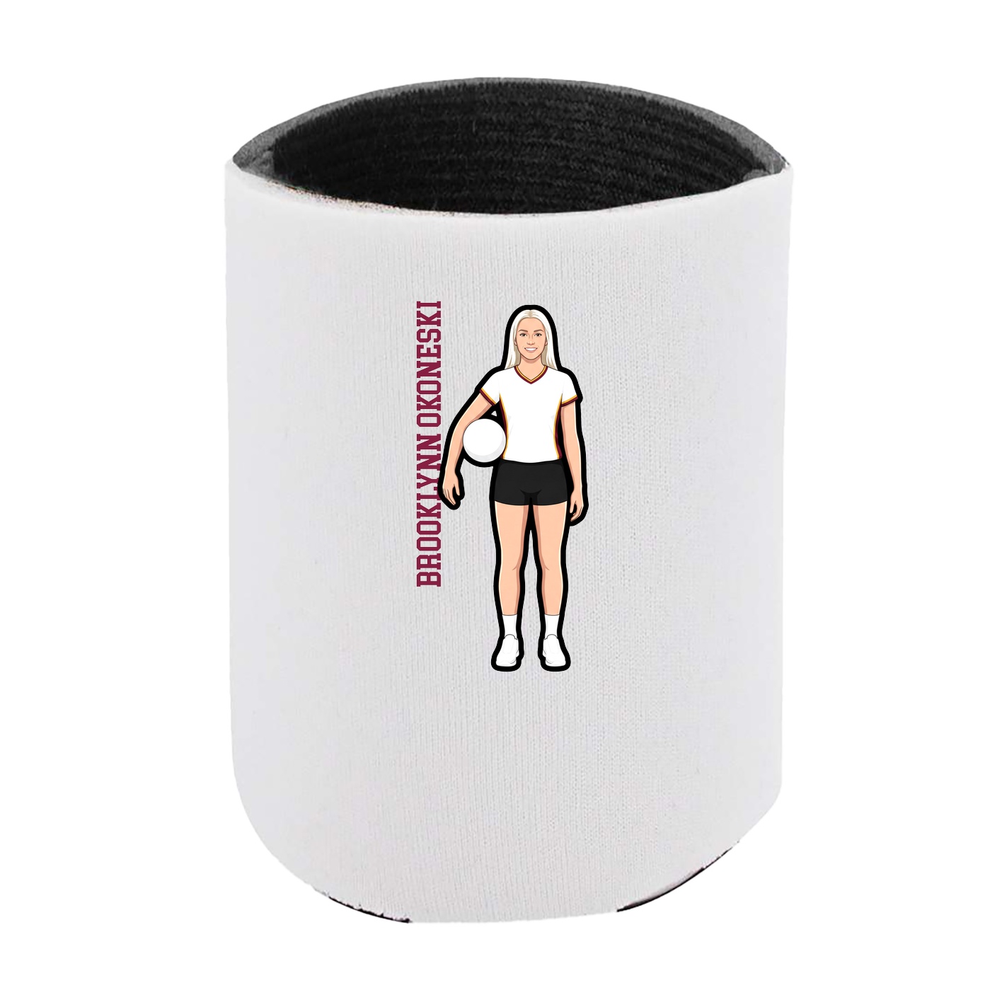 Can Holder — Name Vertical in White