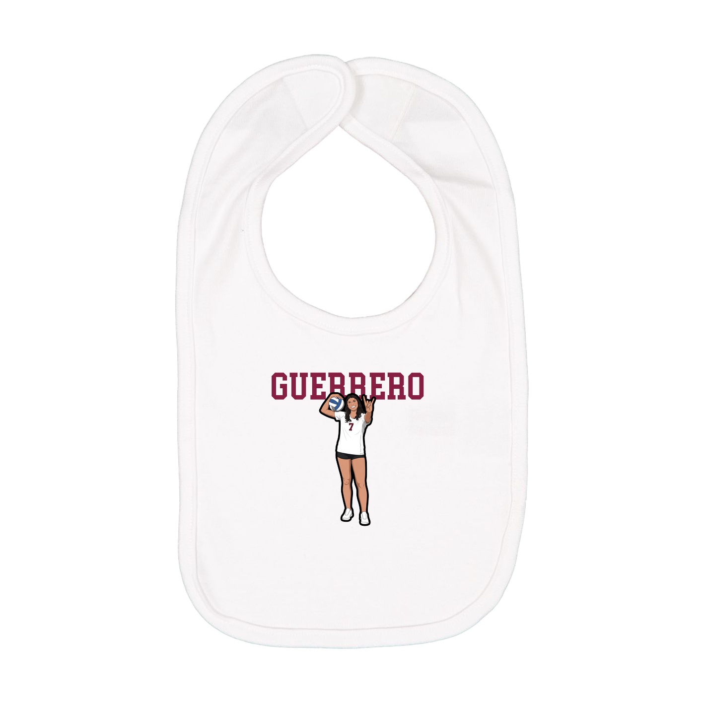 Infant Bib — Shirsey in White