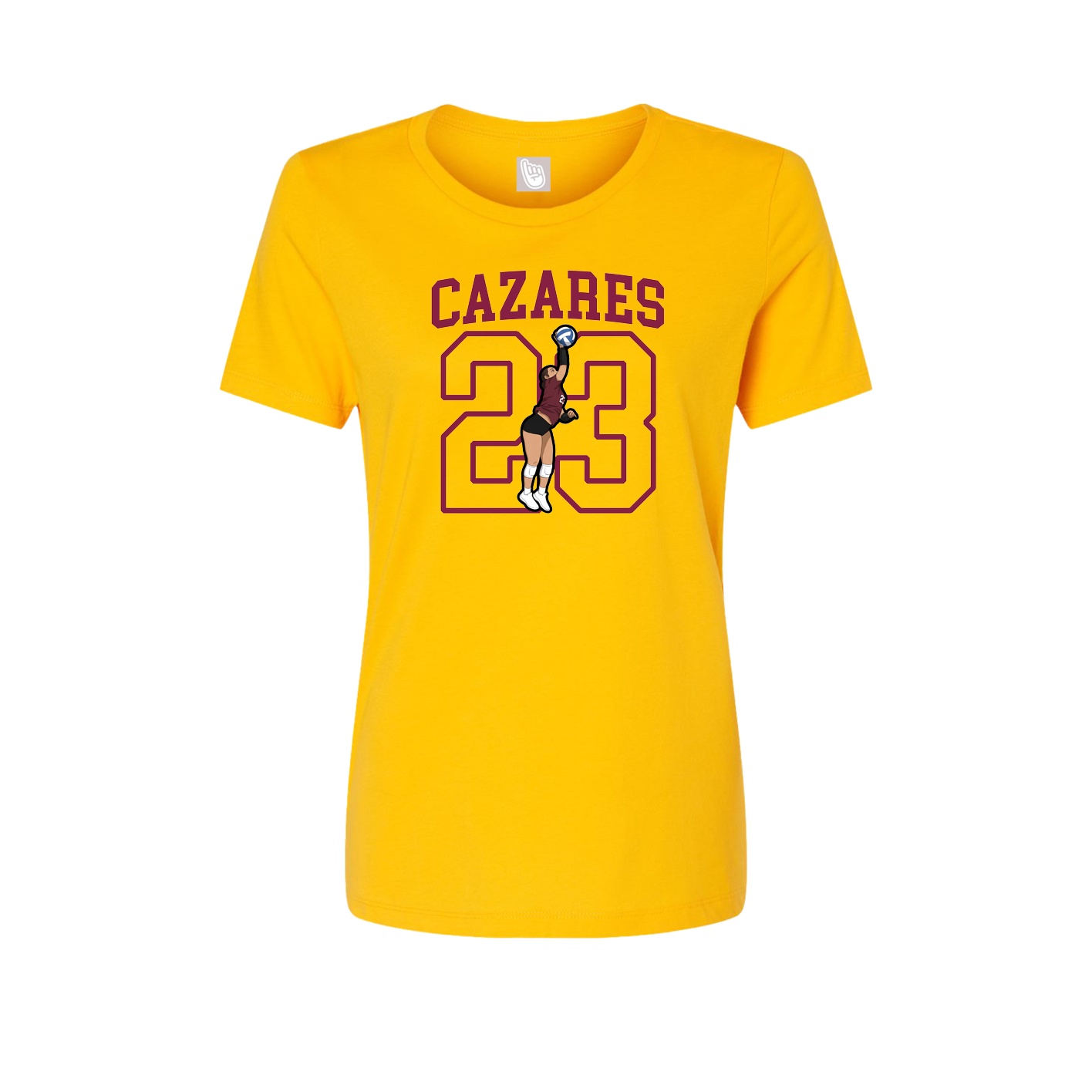 Fitted Women's Tee — Shirsey in Gold