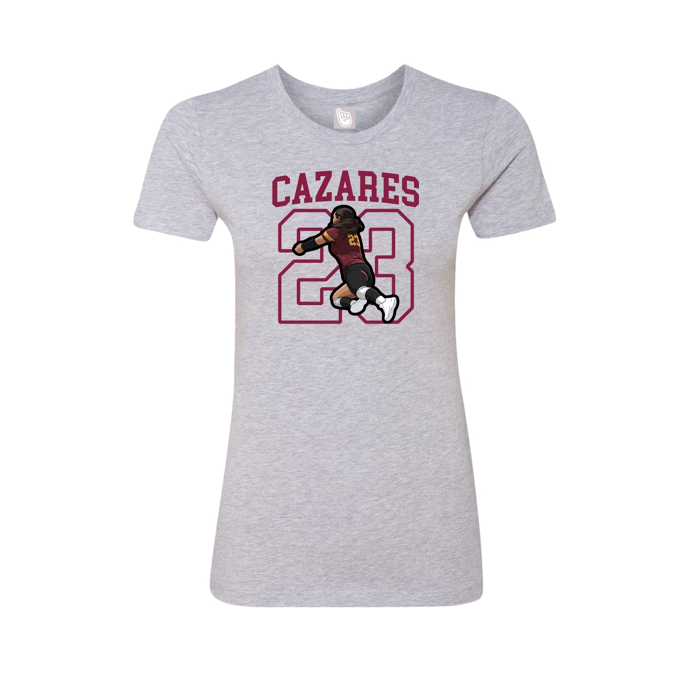 Fitted Women's Tee — Shirsey in Grey