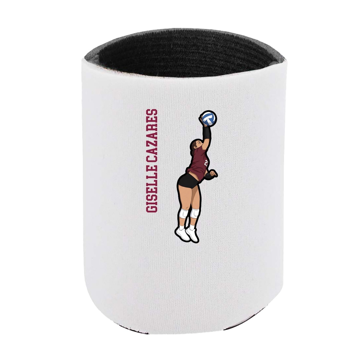 Can Holder — Name Vertical in White