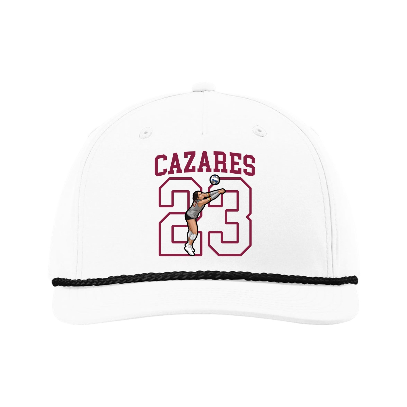 Five-Panel Classic Rope Cap — Shirsey in White