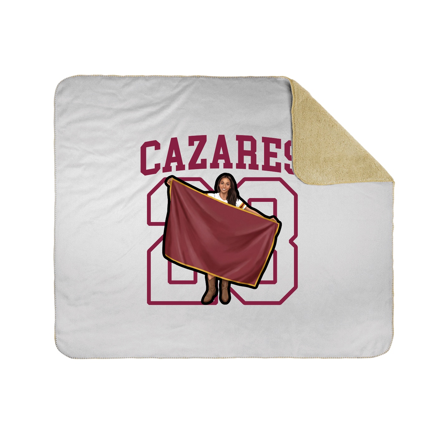 Throw Blanket — Shirsey in White