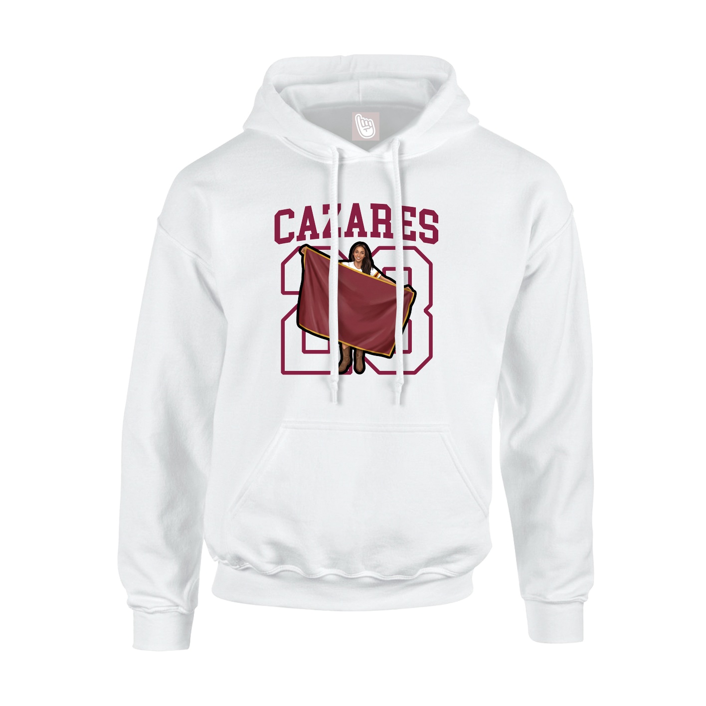 Hoodie — Shirsey in White