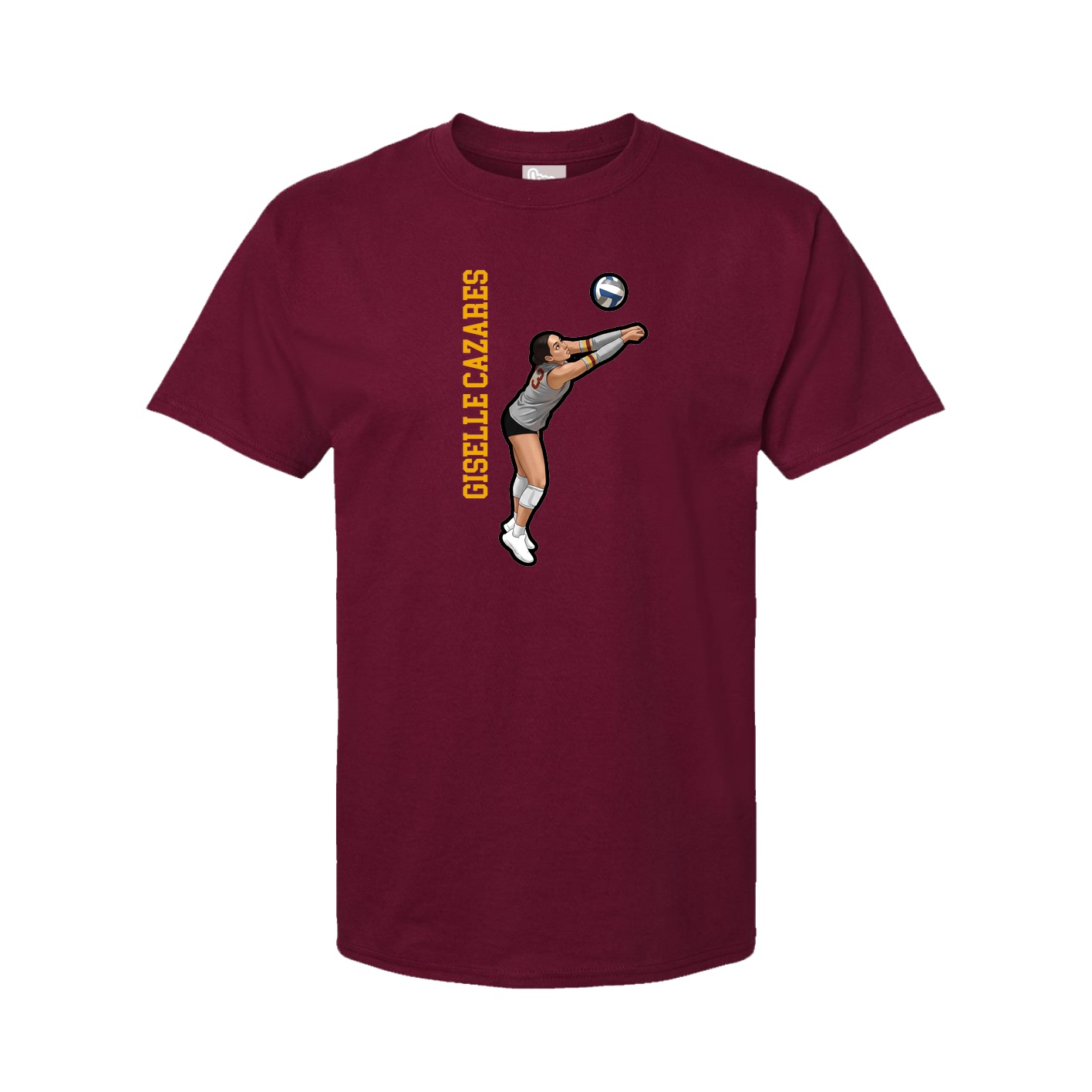 Tee — Name Vertical in Cardinal