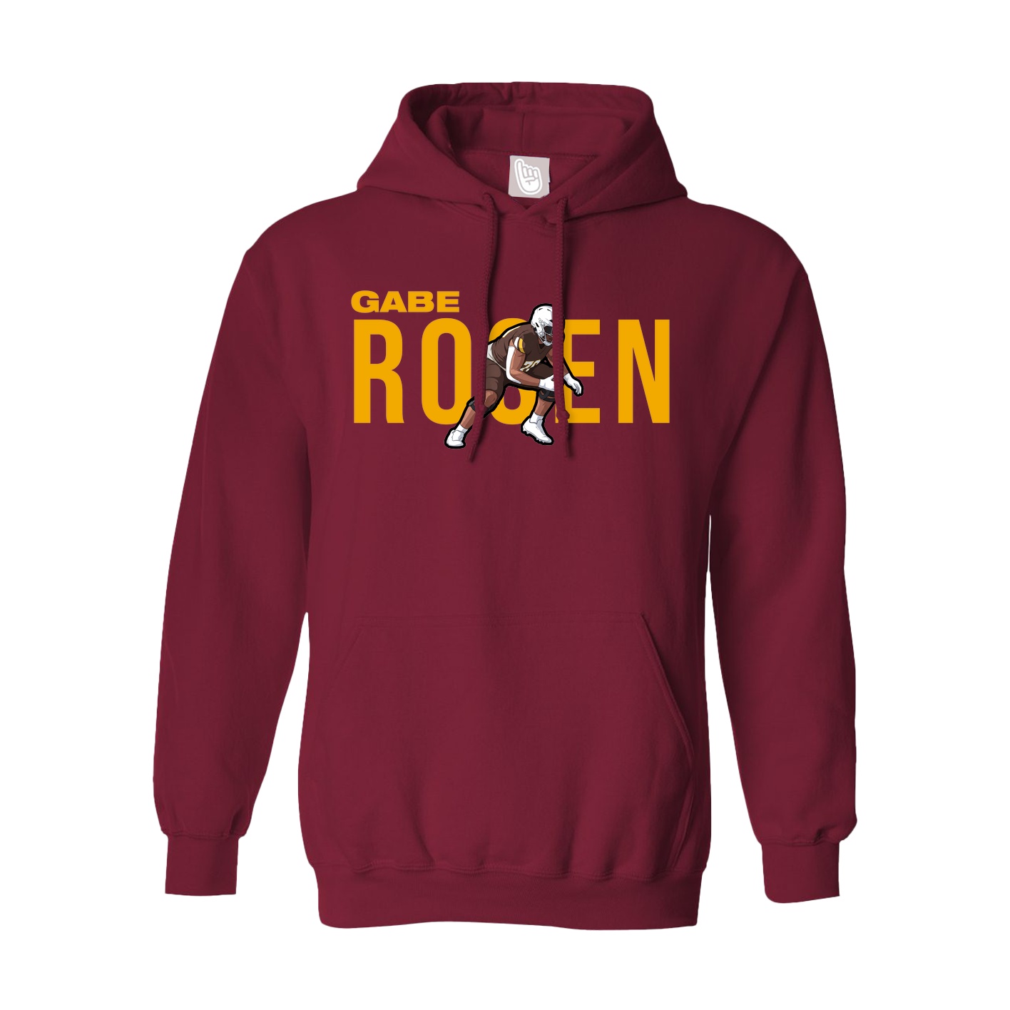 Hoodie — Player Name in Cardinal
