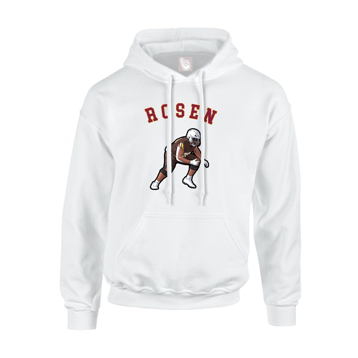 Youth Hoodie — Shirsey Arch in White