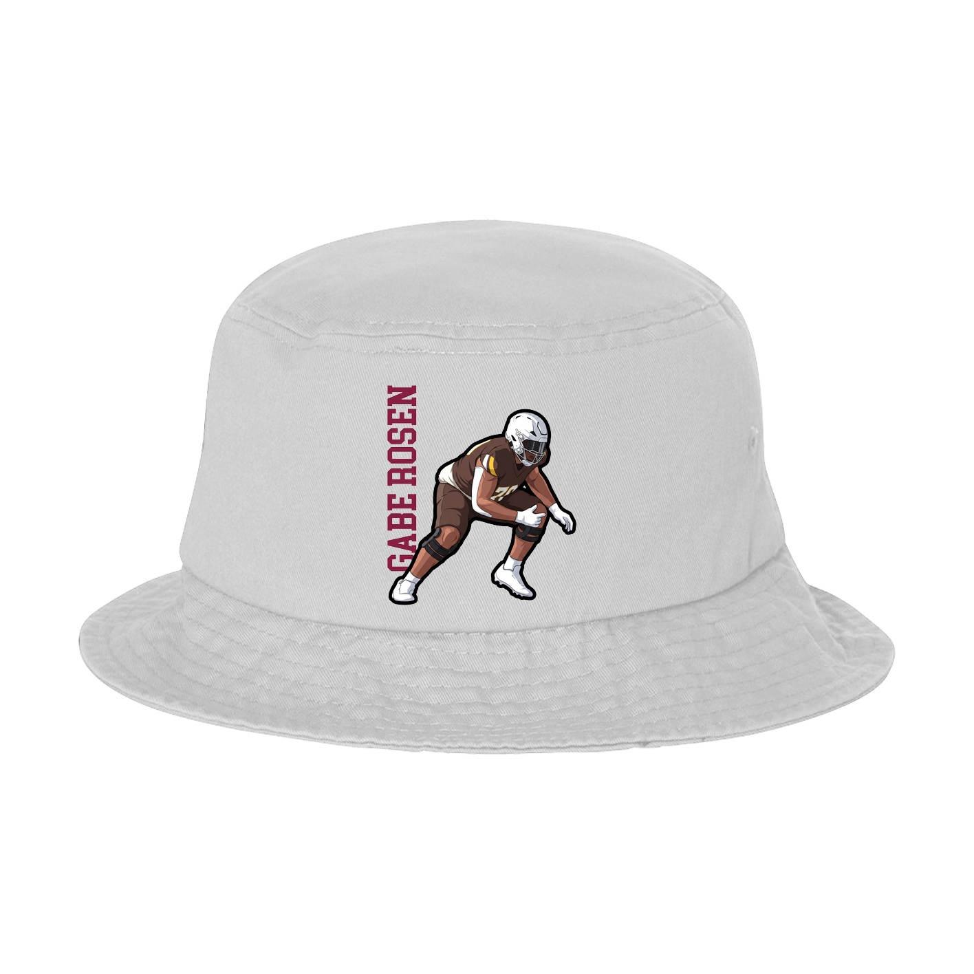 Bucket Cap — Name Vertical in White
