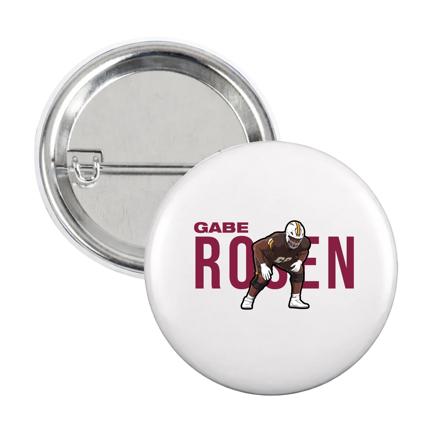 Game Day Button — Player Name in White