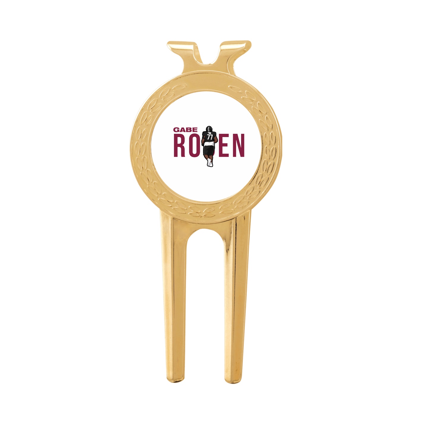 Divot Tool with Ball Marker — Player Name in Classic