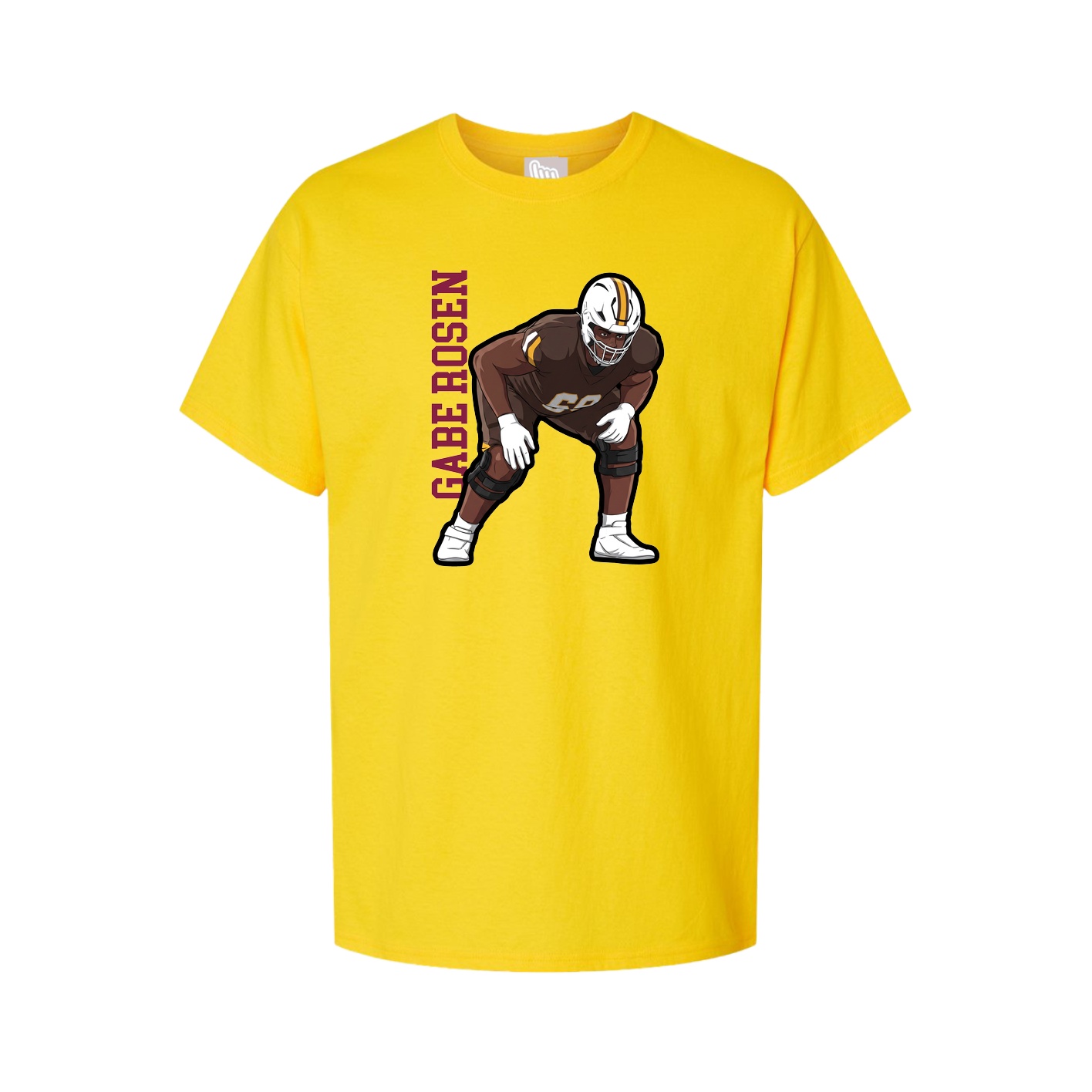 Tee — Name Vertical in Gold