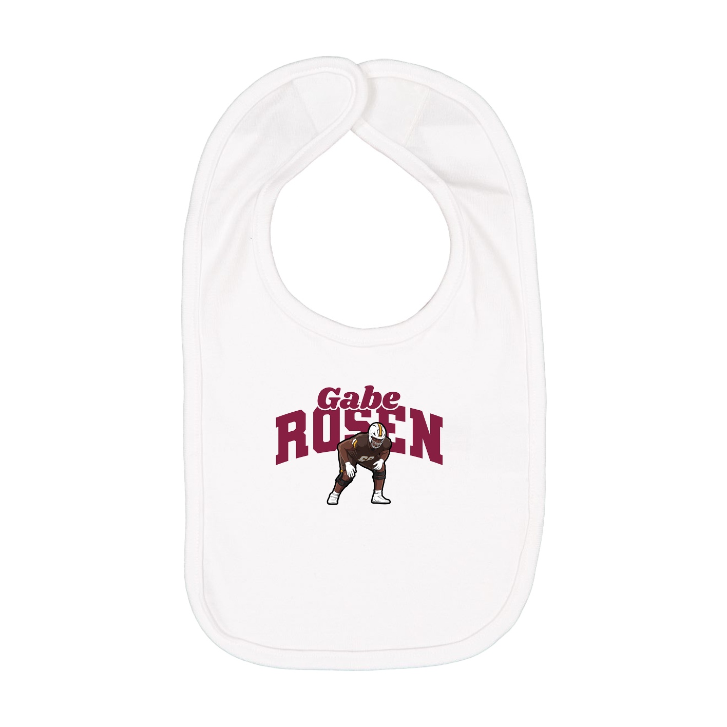 Infant Bib — Signature Arch in White