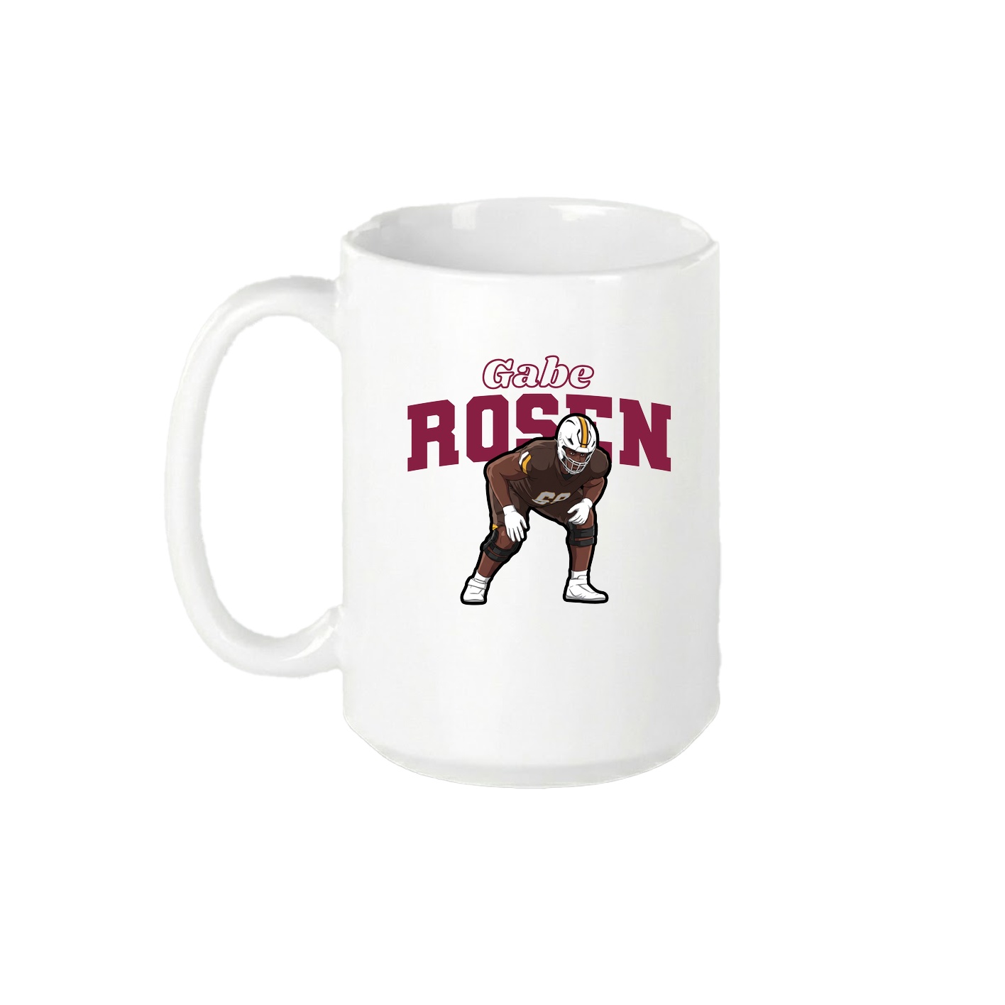 15oz Coffee Mug — Name Arch in White