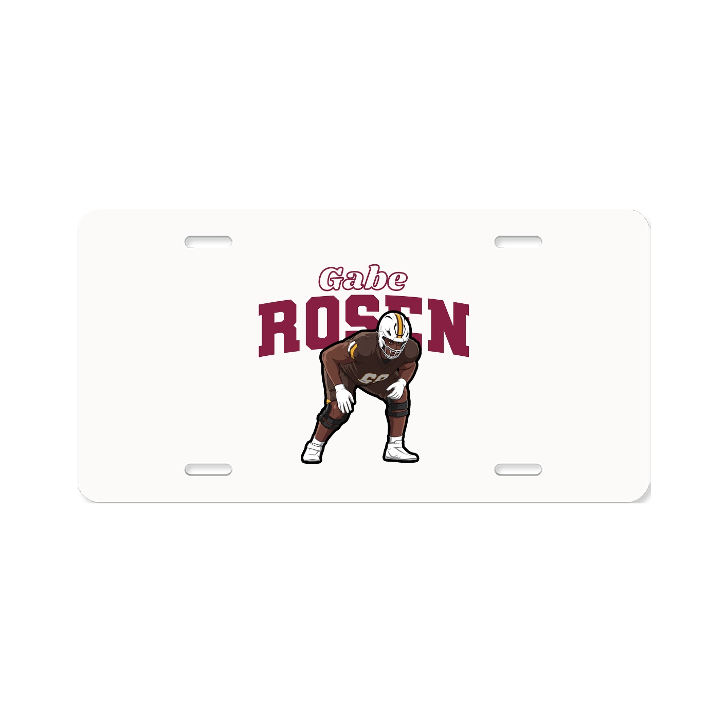 License Plate — Name Arch in Classic