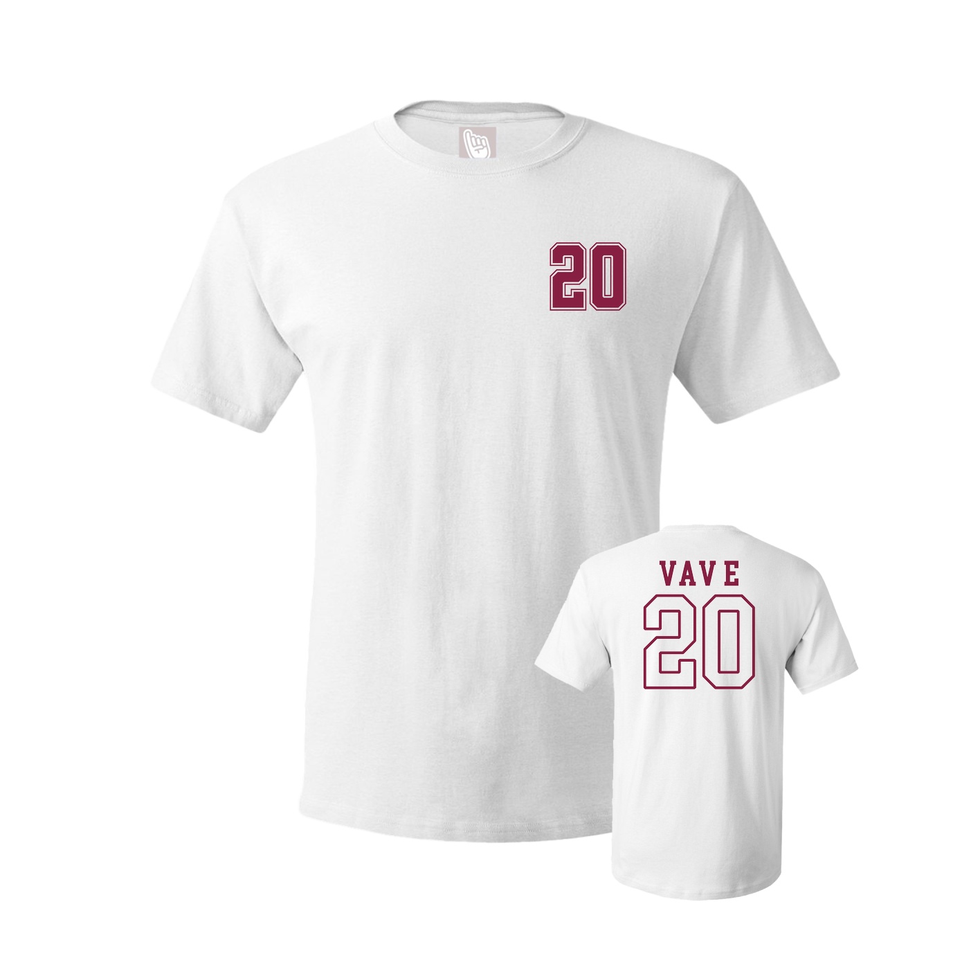 Youth Tee — Chest Back in White