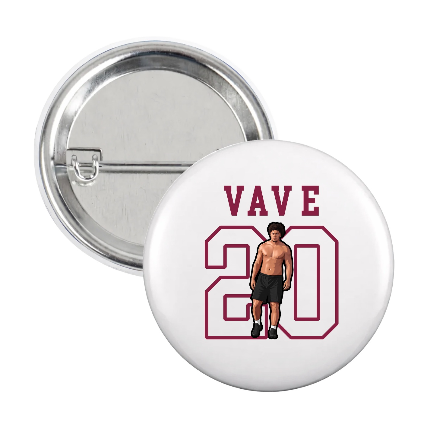 Game Day Button — Shirsey in White