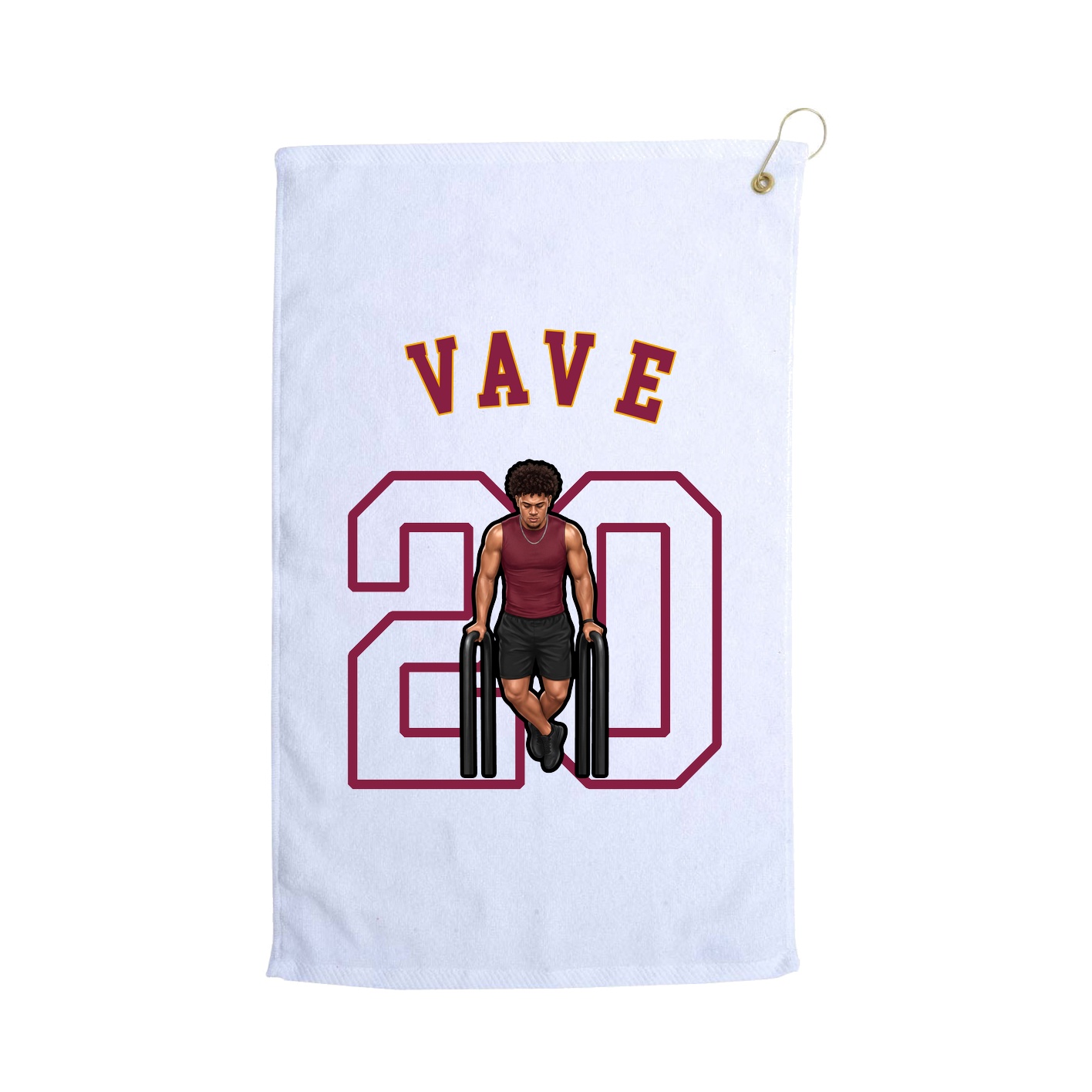 Golf Towel — Shirsey Arch in White