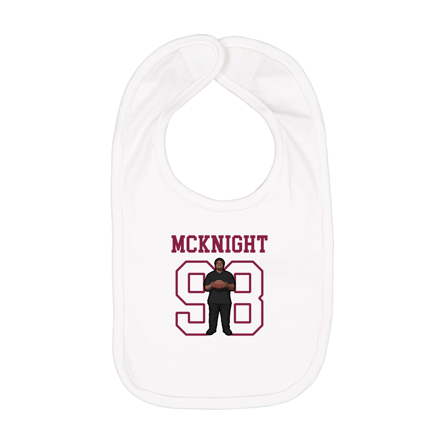 Infant Bib — Shirsey in White