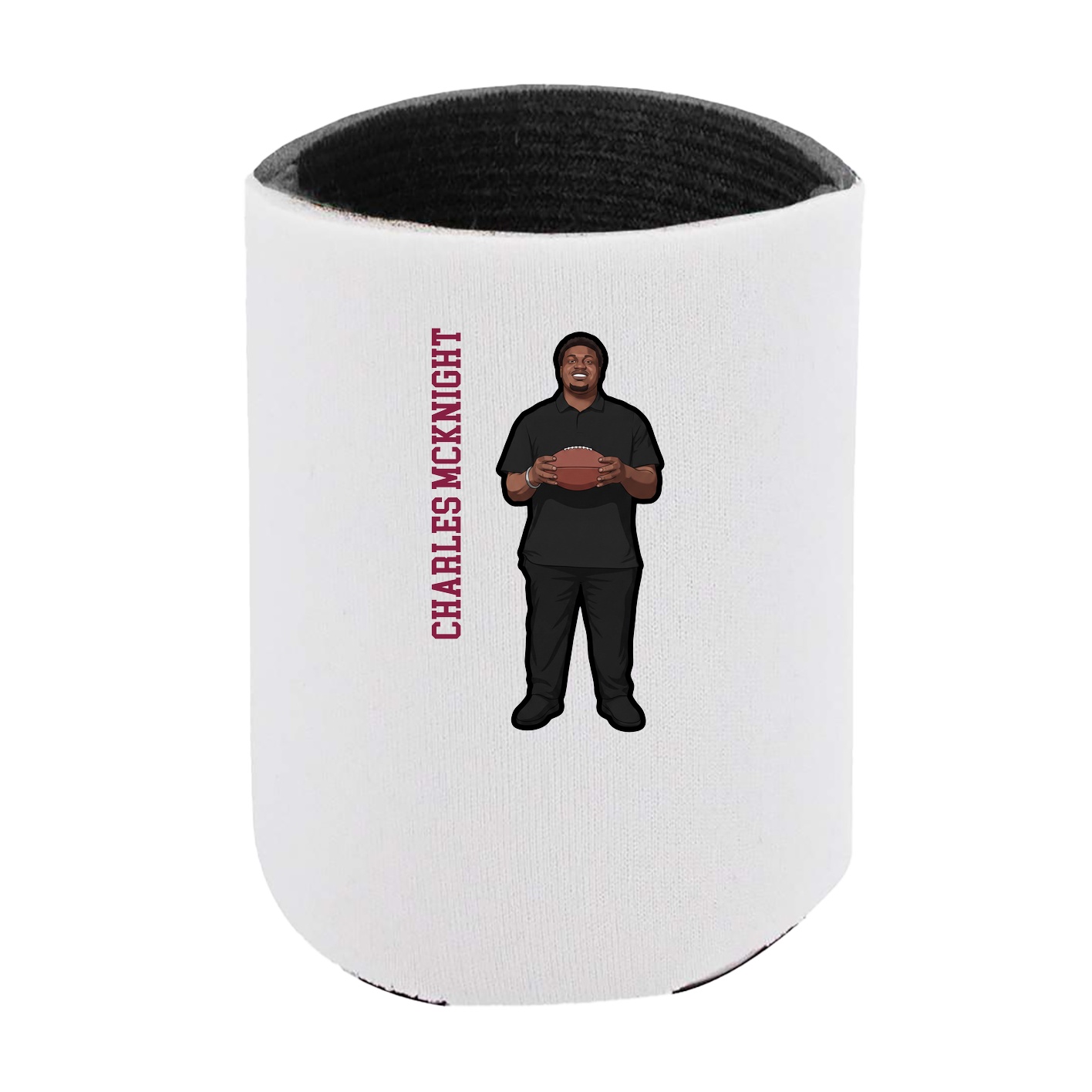 Can Holder — Name Vertical in White