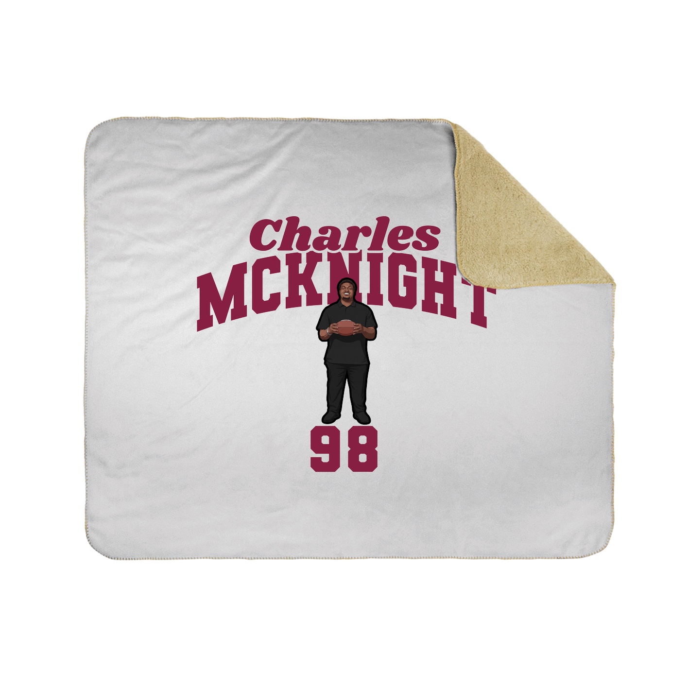 Throw Blanket — Signature Arch in White