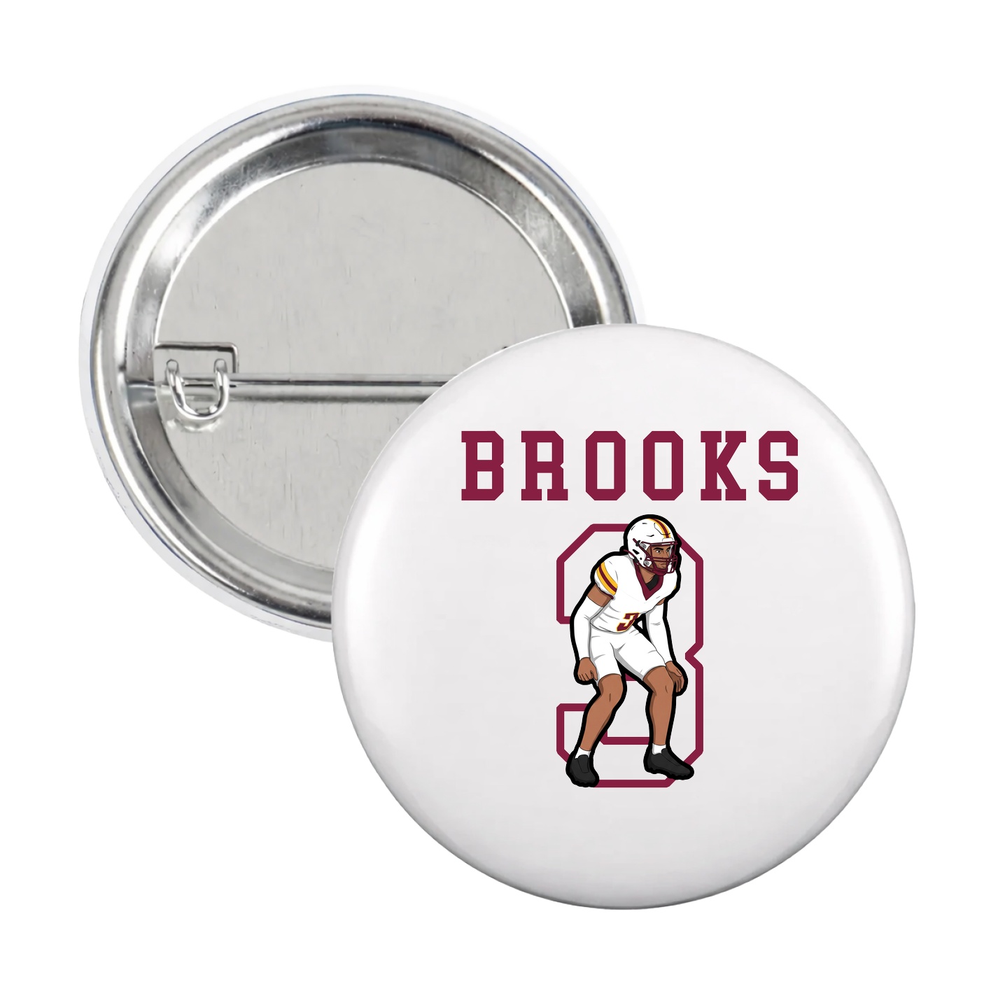 Game Day Button — Shirsey in White