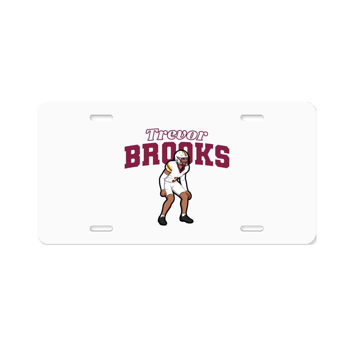 License Plate — Name Arch in Classic