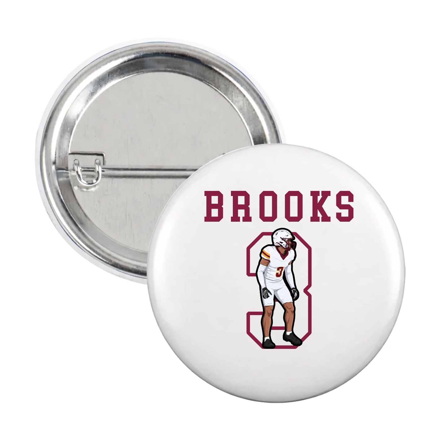 Game Day Button — Shirsey in White